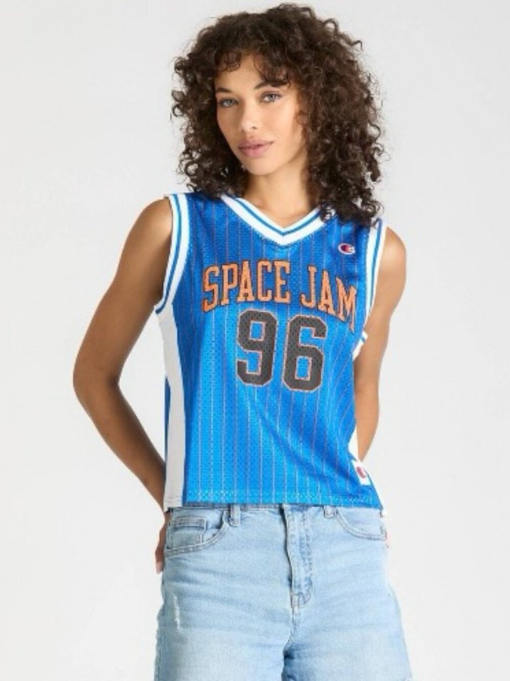 Space Jam x NCAA March Madness Adult Cropped Jersey: BLUE: NEW WITH TAGS: L